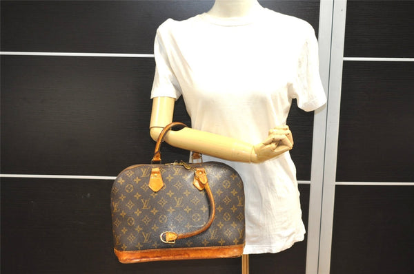 Authentic Louis Vuitton Monogram Alma Hand Bag Purse M51130 LV Junk 1813I