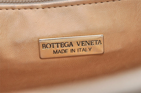 Authentic BOTTEGA VENETA Vintage Intrecciato Leather Hand Bag Purse White 1813K