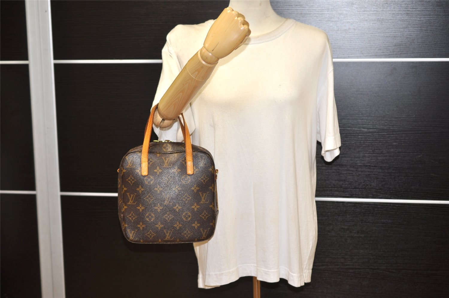 Authentic Louis Vuitton Monogram Spontini 2Way Shoulder Hand Bag M47500 LV 1814K