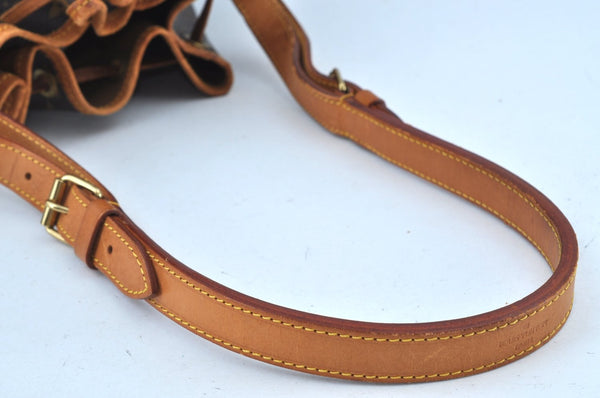 Authentic Louis Vuitton Monogram Petit Noe M42226 Shoulder Drawstring Bag 1815I