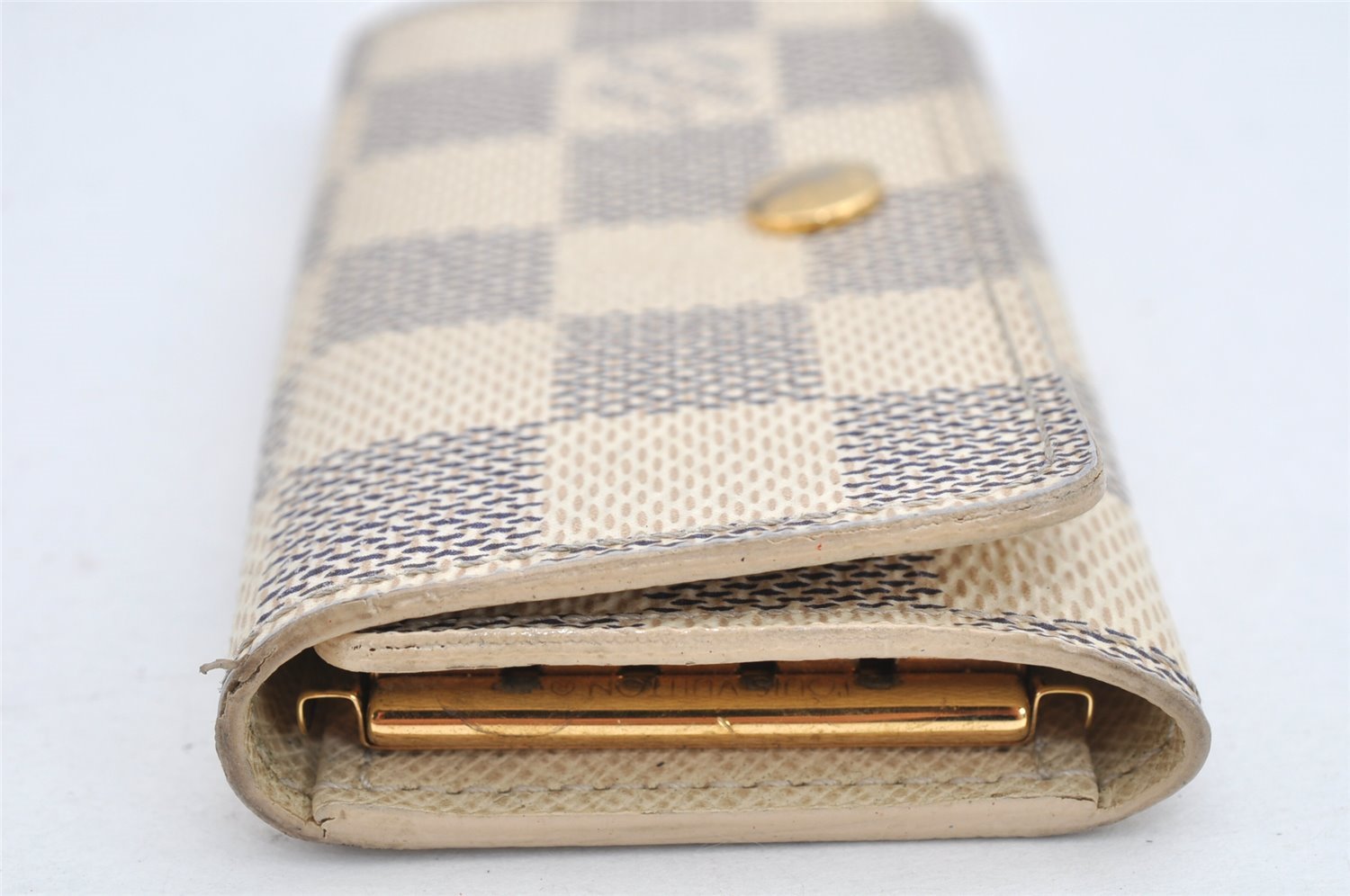 Authentic Louis Vuitton Damier Azur Multicles 4 Key Case Holder N60020 LV 1816K