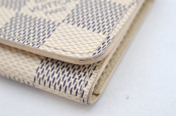 Authentic Louis Vuitton Damier Azur Multicles 4 Key Case Holder N60020 LV 1816K