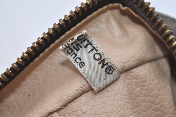 Auth Louis Vuitton Monogram Trousse Toilette 28 Clutch Hand Bag M47522 LV 1817I