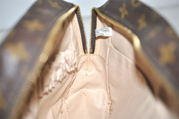 Auth Louis Vuitton Monogram Trousse Toilette 28 Clutch Hand Bag M47522 LV 1817I