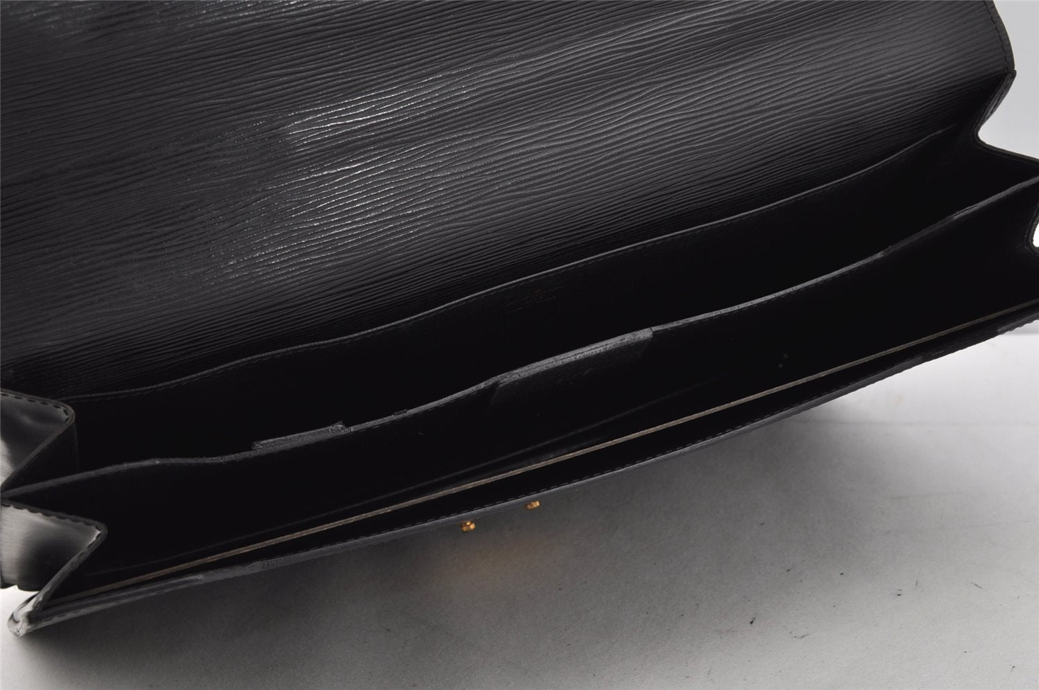 Authentic Louis Vuitton Epi Serviette Conseiller Briefcase Black M54422 LV 1818I