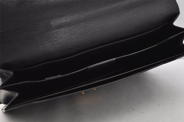 Authentic Louis Vuitton Epi Serviette Conseiller Briefcase Black M54422 LV 1818I