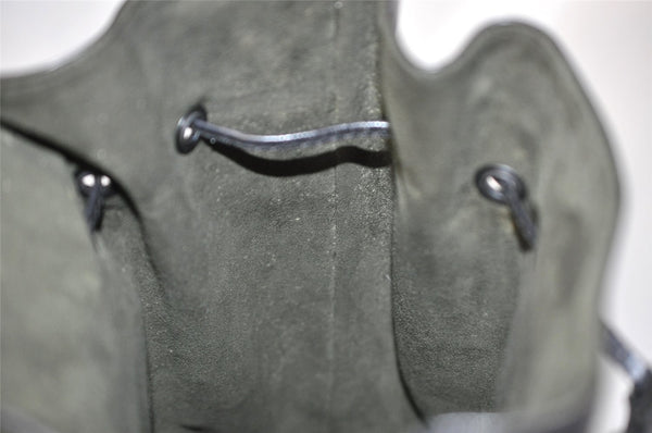 Authentic Louis Vuitton Epi Sac A Dos Shoulder Bag Black M80153 LV 1820I