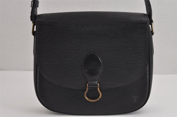 Authentic Louis Vuitton Epi Saint Cloud GM Shoulder Bag M52192 Black 1822J