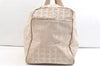 Authentic CHANEL New Travel Line 2Way Boston Bag Nylon Leather Beige 1825K