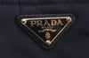 Authentic PRADA + VITELLO Nylon Leather 2Way Tote Bag BN1826 Black 1826K