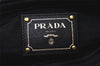 Authentic PRADA + VITELLO Nylon Leather 2Way Tote Bag BN1826 Black 1826K