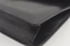 Authentic GUCCI Web Sherry Line Chain Shoulder Cross Bag Leather Black 1827J