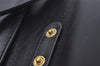 Authentic GUCCI Web Sherry Line Chain Shoulder Cross Bag Leather Black 1827J
