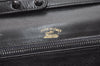 Authentic GUCCI Web Sherry Line Chain Shoulder Cross Bag Leather Black 1827J