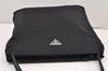 Authentic PRADA Vintage Nylon Shoulder Hand Bag Purse Black 1827K