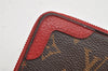 Authentic Louis Vuitton Monogram Zippy Wallet Retiro Long Red M61854 LV 1829K