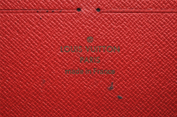 Authentic Louis Vuitton Monogram Zippy Wallet Retiro Long Red M61854 LV 1829K