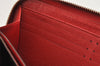 Authentic Louis Vuitton Monogram Zippy Wallet Retiro Long Red M61854 LV 1829K