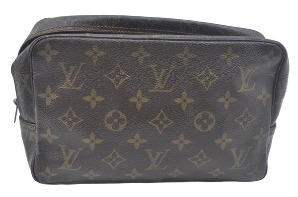 Auth Louis Vuitton Monogram Trousse Toilette 23 Clutch Bag Old Model Junk 1830J
