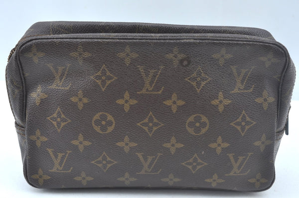 Auth Louis Vuitton Monogram Trousse Toilette 23 Clutch Bag Old Model Junk 1830J