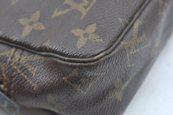 Auth Louis Vuitton Monogram Trousse Toilette 23 Clutch Bag Old Model Junk 1830J