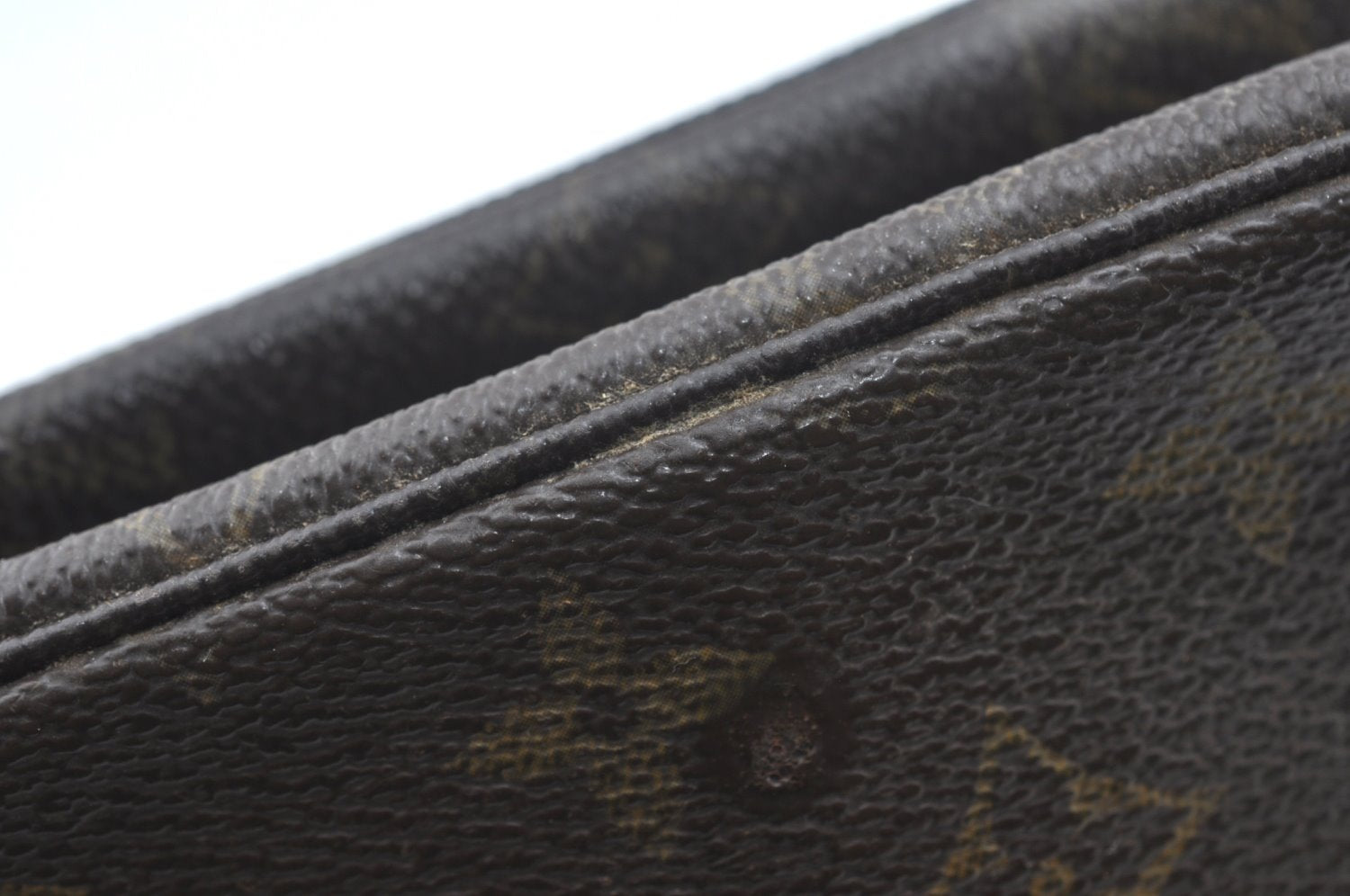 Auth Louis Vuitton Monogram Trousse Toilette 23 Clutch Bag Old Model Junk 1830J