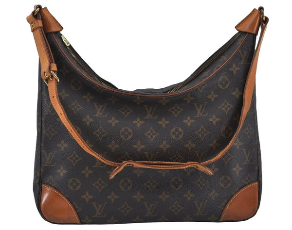Authentic Louis Vuitton Monogram Boulogne 35 Shoulder Cross Bag M51260 LV 1831I