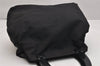 Authentic PRADA Vintage Nylon Tote Hand Bag Black 1831K