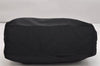 Authentic PRADA Vintage Nylon Tote Hand Bag Black 1831K