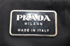 Authentic PRADA Vintage Nylon Tote Hand Bag Black 1831K