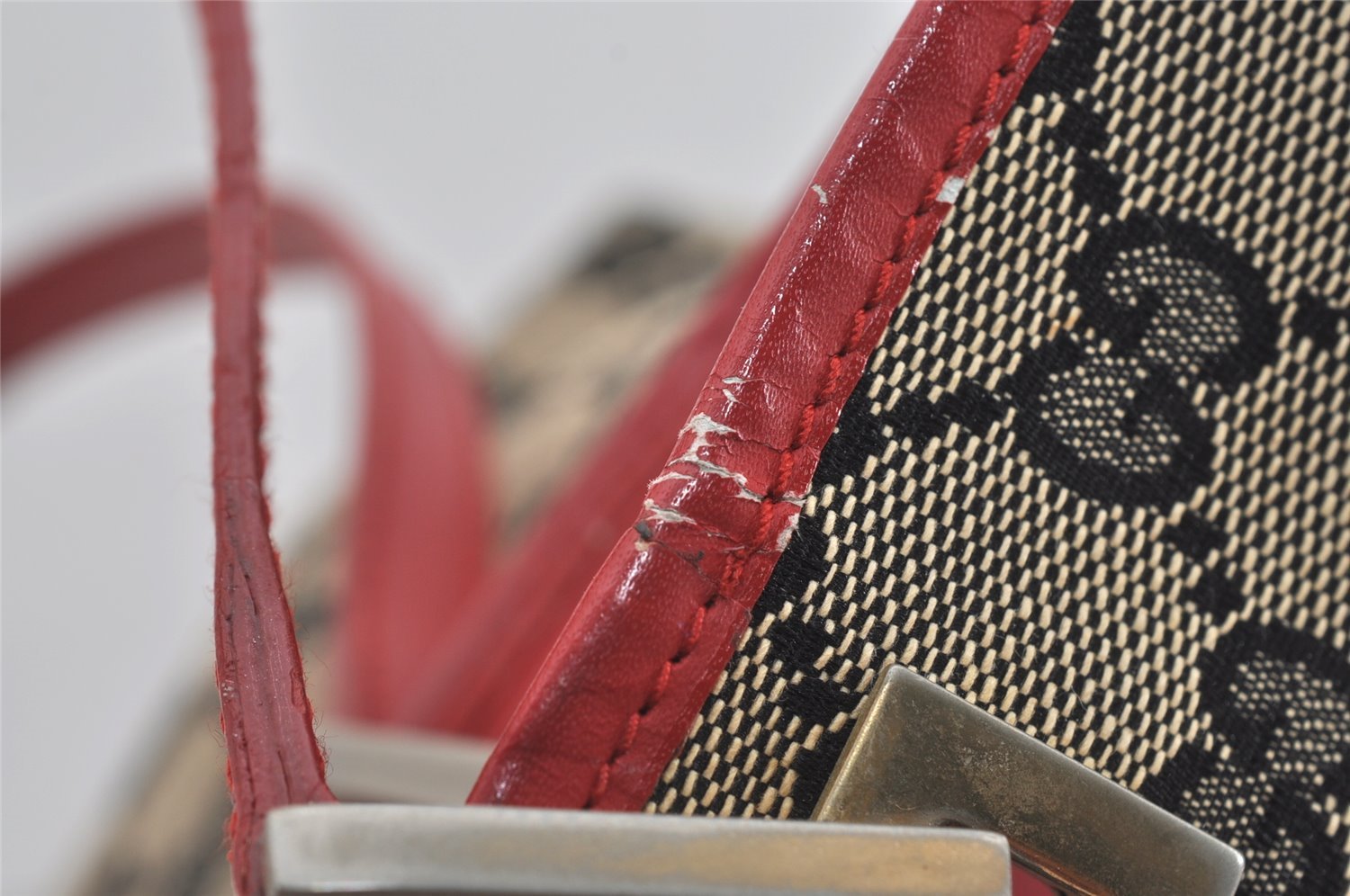 Authentic GUCCI Vintage Shoulder Tote Bag GG Canvas Leather 0021098 Black 1834I