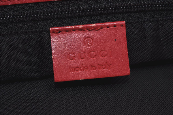 Authentic GUCCI Vintage Shoulder Tote Bag GG Canvas Leather 0021098 Black 1834I