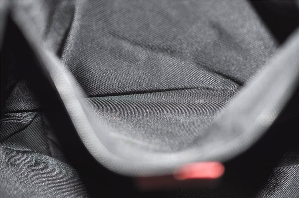 Authentic GUCCI Vintage Shoulder Tote Bag GG Canvas Leather 0021098 Black 1834I