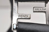 Authentic FENDI Zucchino Shoulder Cross Body Bag Canvas Leather Black 1834K