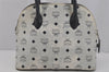 Authentic MCM Vintage Leather 2Way Shoulder Hand Bag Purse White 1835J