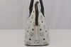 Authentic MCM Vintage Leather 2Way Shoulder Hand Bag Purse White 1835J