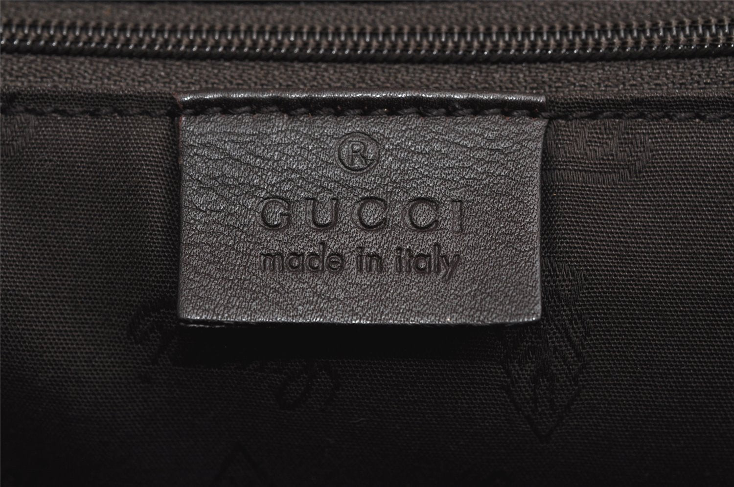 Authentic GUCCI Guccissima Sukey Shoulder Tote Bag GG Leather 211944 Brown 1837K