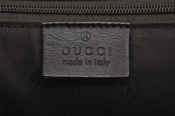 Authentic GUCCI Guccissima Sukey Shoulder Tote Bag GG Leather 211944 Brown 1837K