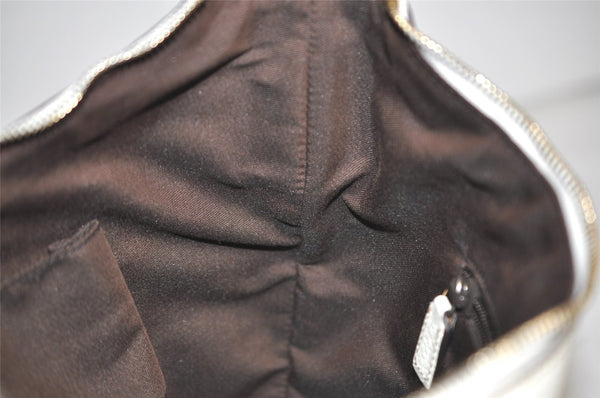 Authentic GUCCI Shoulder Cross Body Bag GG Canvas Leather 181092 White 1838I