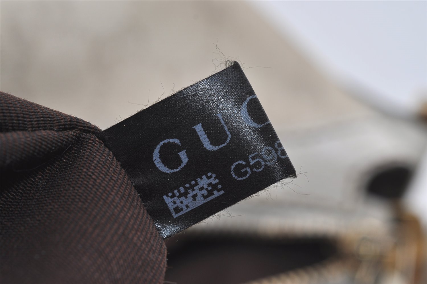 Authentic GUCCI Shoulder Cross Body Bag GG Canvas Leather 181092 White 1838I