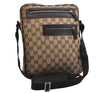 Authentic GUCCI Shoulder Cross Body Bag GG Canvas Leather 92551 Brown 1839K