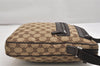 Authentic GUCCI Shoulder Cross Body Bag GG Canvas Leather 92551 Brown 1839K