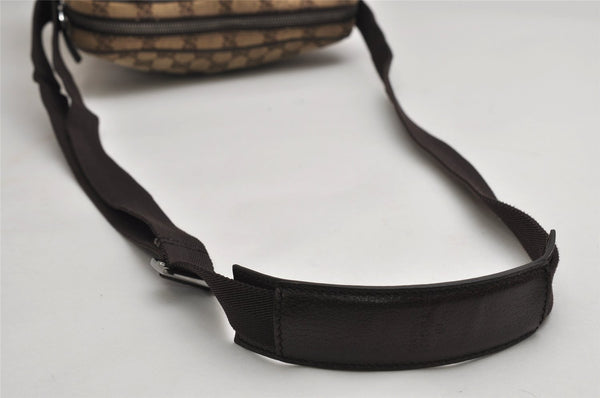 Authentic GUCCI Shoulder Cross Body Bag GG Canvas Leather 92551 Brown 1839K