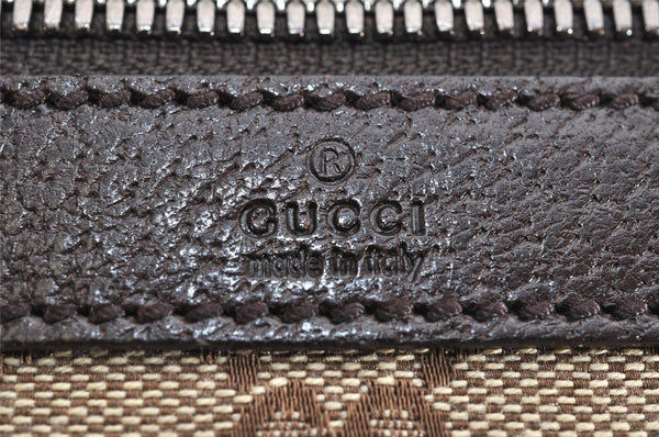 Authentic GUCCI Shoulder Cross Body Bag GG Canvas Leather 92551 Brown 1839K