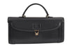 Authentic Burberrys Vintage Leather Hand Bag Purse Black 1840K