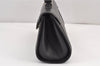 Authentic Burberrys Vintage Leather Hand Bag Purse Black 1840K