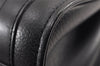 Authentic Burberrys Vintage Leather Hand Bag Purse Black 1840K