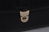 Authentic Burberrys Vintage Leather Hand Bag Purse Black 1840K