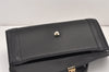 Authentic Burberrys Vintage Leather Hand Bag Purse Black 1840K