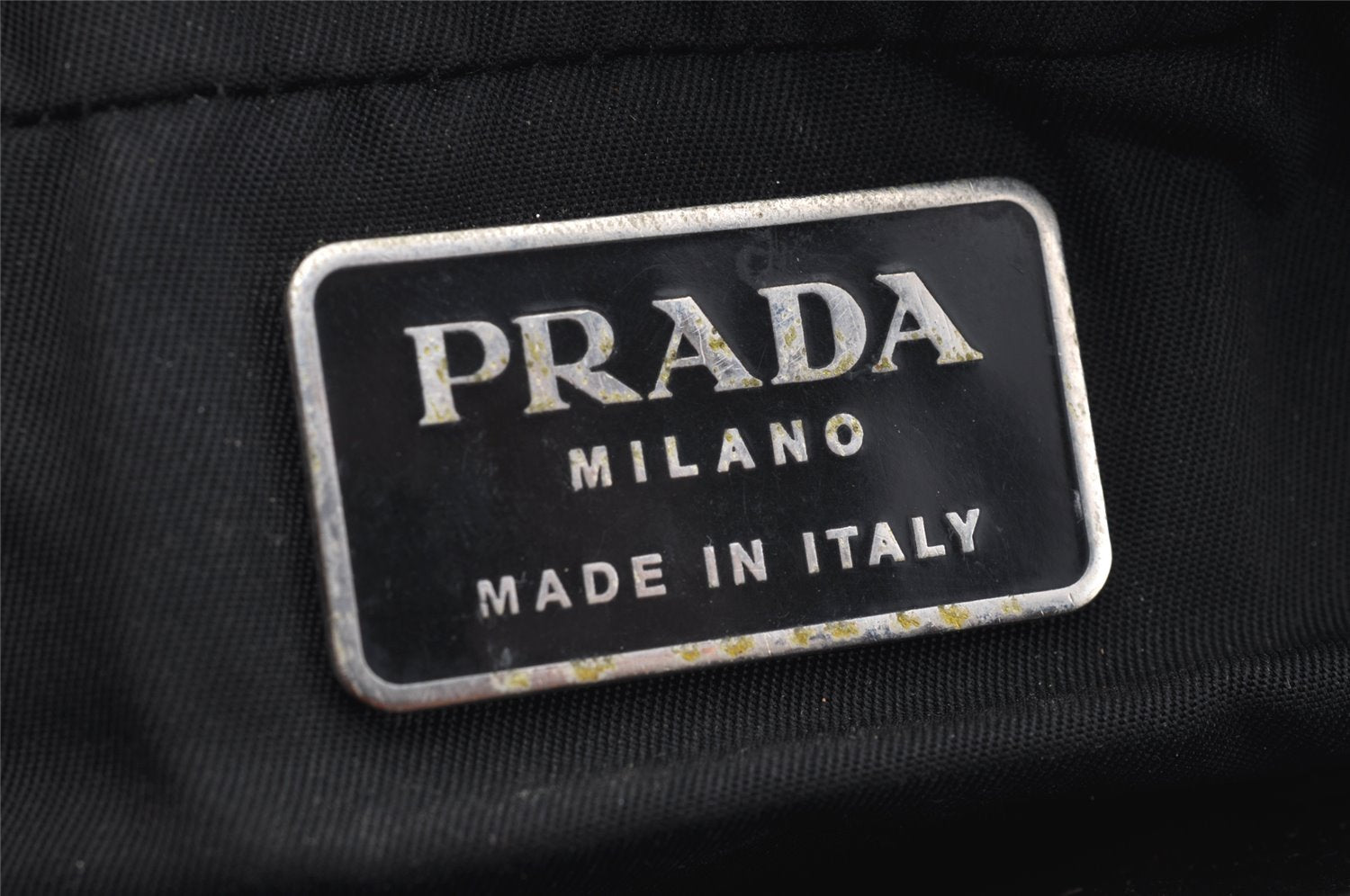 Authentic PRADA Vintage Nylon Tessuto Pouch Purse Black 1843I